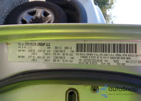 2012 Ram 2500 Slt из США, поврежденный, VIN 3C6TD5DT3CG145186